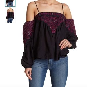 Free People Vacation Cold Shoulder Top